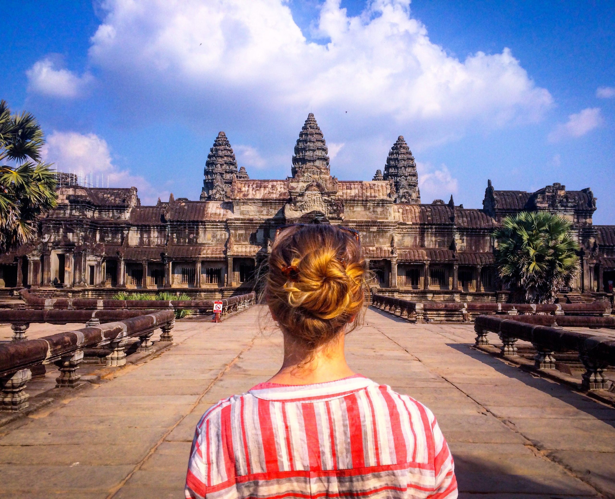 visiting Angkor Wat in Cambodia