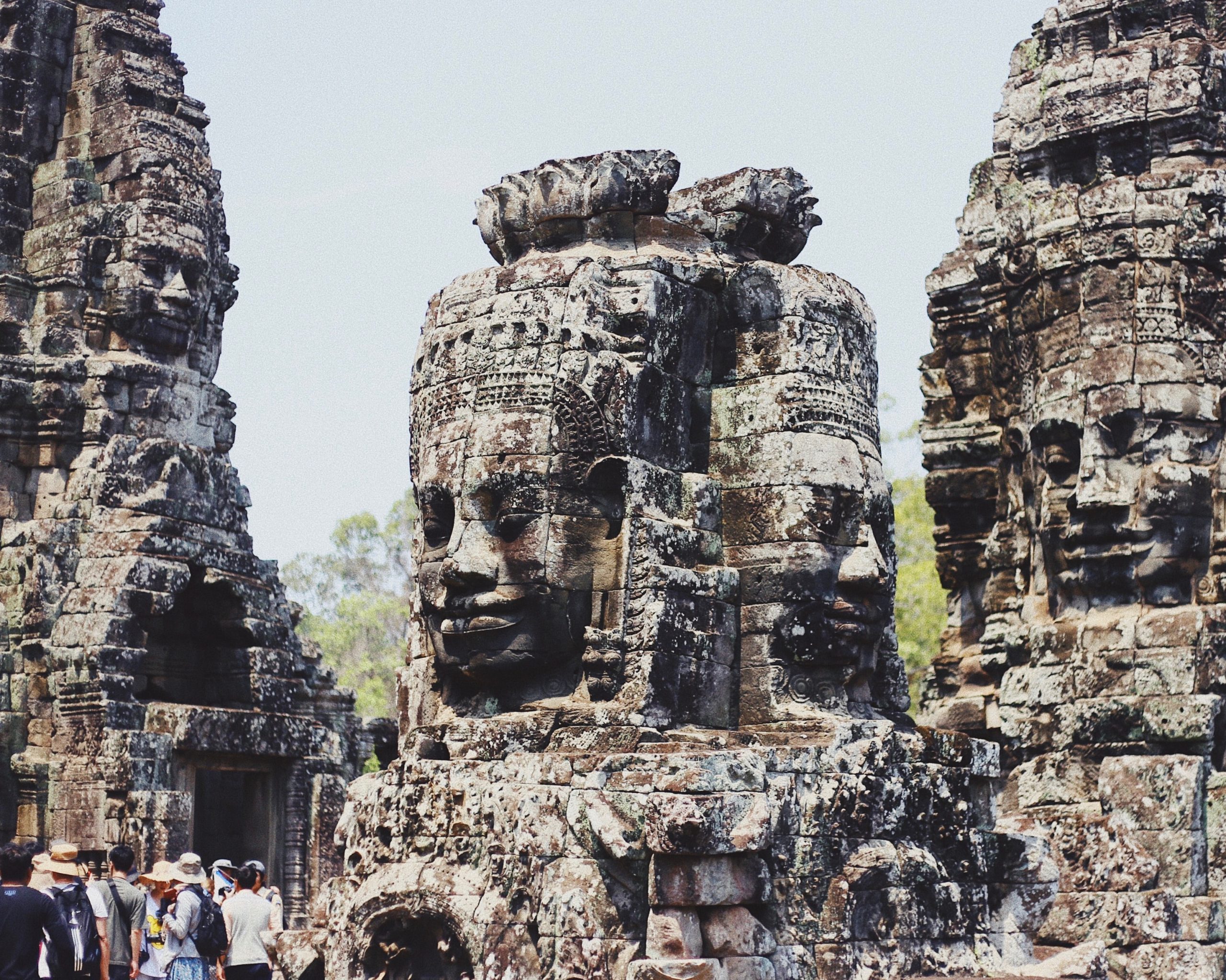 Bayon temple cambodia, angkor - siem reap