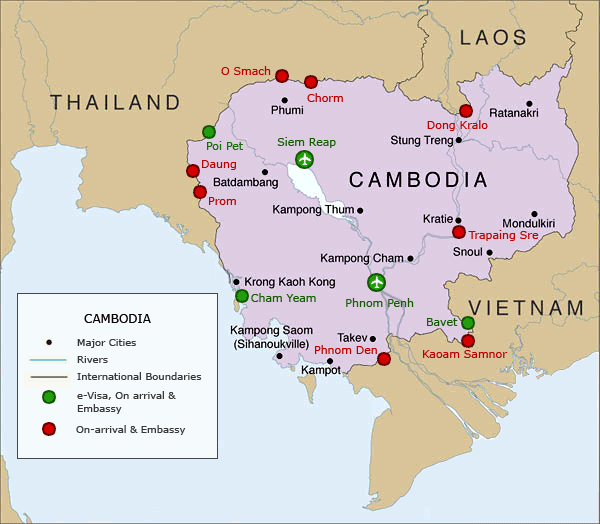 border points cambodia